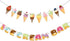 Ice Cream Party Decorations - 2Pcs Ice Cream Bar Banner & Cone