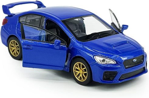 Impreza WRX STI Toy Car Racing Sports Diecast Model 1/36 Scale Metal Pull Back Vehicle for Boys