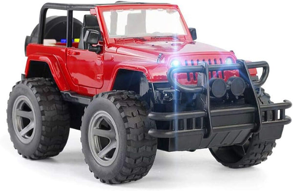 UXRPTU Car Toy 1:16 Off-Road Military Fighter Friction Powered Toy Vehicle with Fun