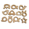 Nature Baby Teething Toys - 11pc Wooden Teether Montessori Set, Organic Infant Teether Handmade Pendant Gift