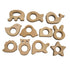 Nature Baby Teething Toys - 11pc Wooden Teether Montessori Set, Organic Infant Teether Handmade Pendant Gift