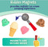 Set, 8 Popular Playthings Magnetic Scoop and Play Ice Cream Pretend Dessert Shop Toy for Kids, Play Food Cones