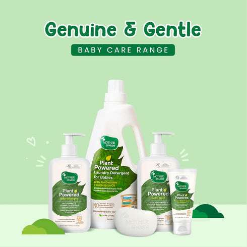 Mother Sparsh 200 ml 50g Plant Powered Natural Baby Wash, + Plant Powered Natural Baby face Cream