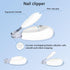 4-in-1 Trimmer Set Baby Nail File Electric, Battery Powered Baby Nail Electric with Storage Case & Night Light