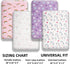 Jola's House 4 Pack Set Soft Baby Girl N Play Sheets for Mini Crib Mattress Unicron Rainbow Heart Cute Neutral