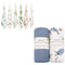 LifeTree Muslin Swaddle Blankets Neutral, Baby Washcloths Sea Turtle Swaddling Wrap Nursery