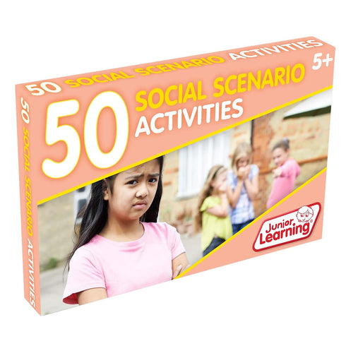 Junior Learning 50 Social Scenario Activities, Multicolor