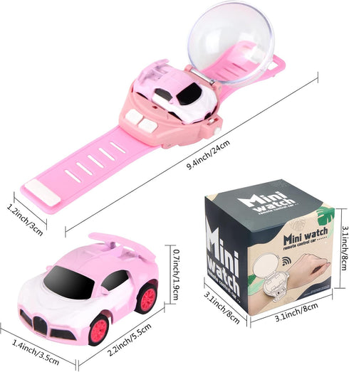 2023 Remote Control Car Watch Toys, Mini Racing Cars Wrist Toy for Kids, Interactive Outdoor Game