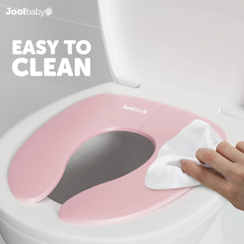 Jool Baby Folding Travel Potty Training Seat for Toddlers, Fits Round & Oval Toilets, Non-Slip Suction Cups, Includes