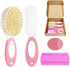 Baby Hair Brush and Comb Set, 4Pcs Baby Soft Bristles Brush Cradle