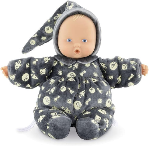 Corolle Mon Doudou Babipouce Glow in The Dark Baby Doll - Extra Soft 11" Cuddly Doll with Vanilla Scent, Washable