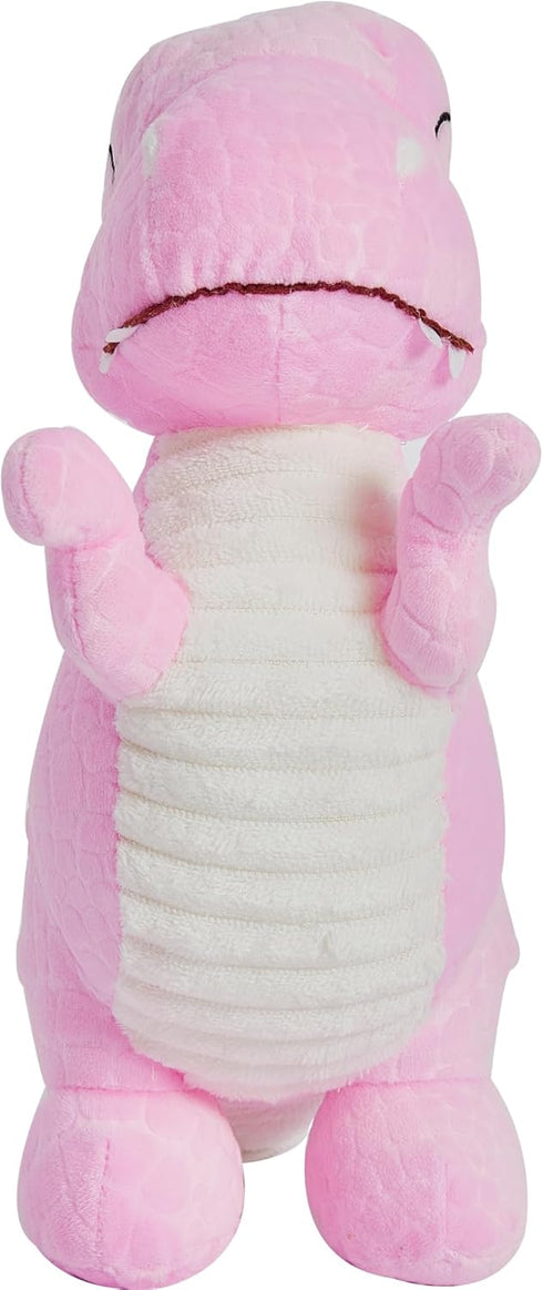 Wemi Pink Dinosaur Stuffed Animal Toys, Cute Soft Dinosaurs Plush Doll T-Rex Throw Pillow for Boys Girls, 11"