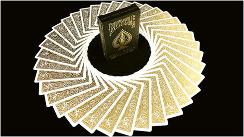 Bicycle Rider Back MetalLuxe Playing Cards, Gold Foil Edition