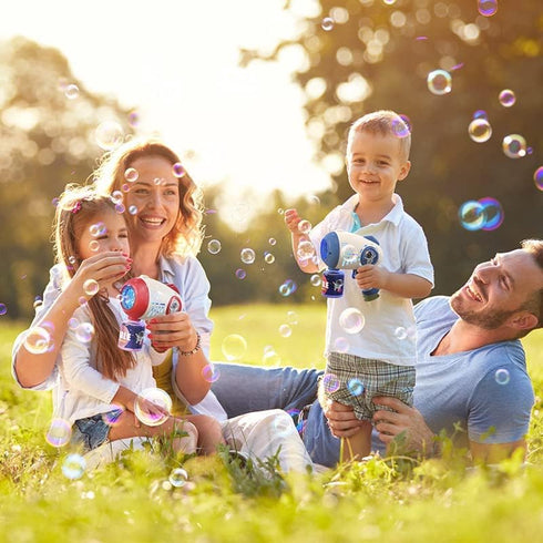 Eaglestone 2 Bubble Gun for Kids, Light Up Bubble Machine for Toddlers, Automatic Blower for Outdoor Toys Gift
