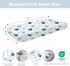 4 Pack 28x52 Little Grape Land Crib Sheets Baby Toddler Sheets Fitted for Boys Girls, Standard Size Crib Mattress