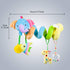 Caterbee Baby Car Seat Toys, Hanging Activity Spiral Plush Stroller Toys with Rattle for Boy or Girl (Elephant)
