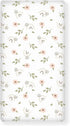 Winpema Flowers and Rainbow Fitted Crib Sheet Floral Style Baby Crib Sheet Fit