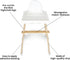 Highchair Decorative Leg Wraps, Bamboo Style Accessories, Compatible with IKEA Antilop, 4 Pre-Cut Adhesive Strips