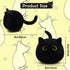 Black Cat Plush, 3Pcs Cute Mini Stuffed Animal for Home Decoration, Soft Cat Plush Birthday Gift for Kids Boys Girls