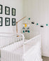 Baby Crib Mobile, Starry Woodland Night, Mint - Nursery Decoration Crib Mobile for Boys and Girls