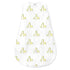 SwaddleDesigns Cotton Muslin Sleeping Sack, Unisex Baby Wearable Blanket, Mommy & Baby Giraffe, Yellow, Medium 6-12
