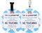 PLIGREAT 2 Pack No Touching Baby Car Seat Sign, No Kissing Baby
