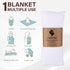 JARWISE 47 47 inches, Organic Cotton Muslin Swaddle Blanket, x White, Quick-Dry Absorbent