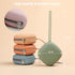 Silicone Pacifier Holder Case, 2 Pack Baby Binky Silicone Cover Pouch for Diaper Bag (Sage, Ether)