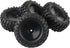 4PCS 1:10 RC Tires, Rock Crawler Trailer Tires, Hex 12mm Hard Dish Wheels Rim Rubber for Trail Finder 2