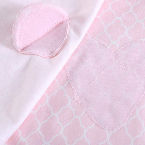 Swaddle Sack for Baby, 3-Ways Adjustable Cotton Sleeping Bag for Newborn Boys and Girls (Pink, 6-12 Months)