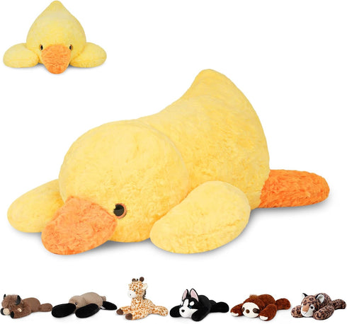 Niuniu Daddy 20" | 3.3 Pound Weighted Duck Stuffed Animals for Adults