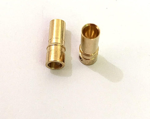 skrnrhrery (2.0mm) 10 Banana Bullet Connector Male Female Plug, Compatible with RC Car Boat Drone Battery ESC Motor