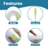 18" 2.5 LiKee Super-Long Bottle Cleaning Brush, Extra-Large Wide Cleaner, Flexible Long Handle Brush for Water Bottle