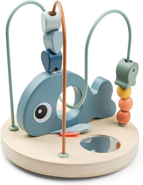 Done by Deer Wally Bead Maze - Educational Toy for Kids, Ocean Blue Theme for Fine Motor Skill Development