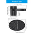 Snack Tray for Kids Car Seat with Secure and Sturdy Design, Versatile Usage, Compact and Portable Design, Easily attachable, Cup Holder (Black)