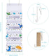 4 Closet WERNNSAI Dinosaur Over Door Hanging Organizer - Behind Door Storage with Clear Window Pockets for Baby Boys