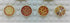Set of 6 Custom Stickers Food Restaurant City Building Bricks Pizza Pie Toys Custom MOC Town Box Tiles 2x2x2 & Round 2x2 Great Gift idea for Kids Ages 4+ Plastic