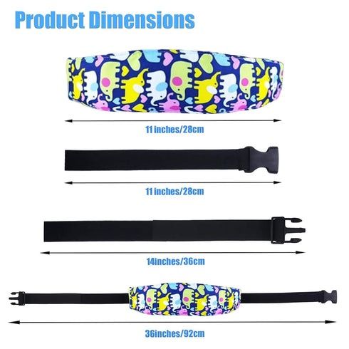 Cohortstar 2 Pcs Baby Head Support for Car Seat, Carseat Head Support for Infant Toddler Kids Children Stroller Seat