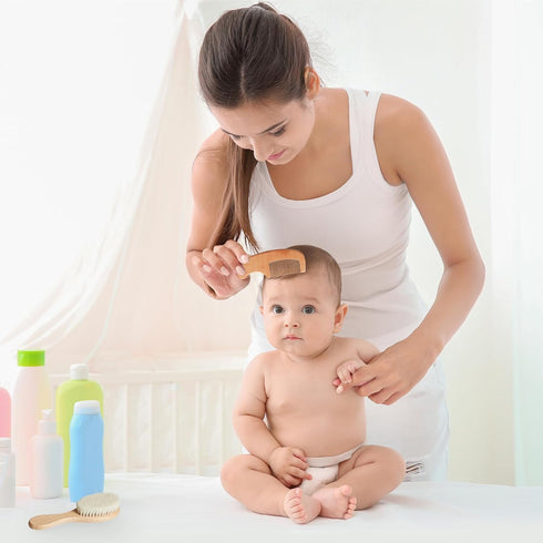 Set Set Set Set MYZI Baby Hair Brush Soft Baby Brush for Newborns, Baby Comb and Brush Girl and Boy, Toddler Hair Brush