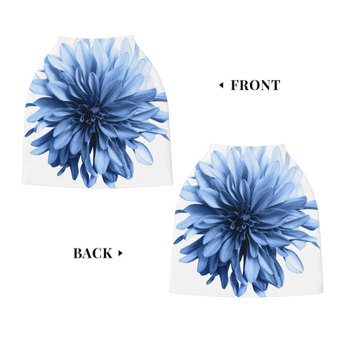 Schgap Blue Flower Car Seat Cover for Baby Nursing Cover Breastfeeding Baby Carrier Covers Carseat Canopy for Shower