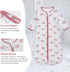 Long Sleeve Sleep Sack, 100% Cotton Baby Sleeping Bag, 0-18 Months, Pink Swan