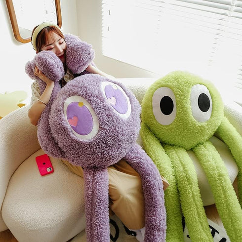 Long Legs Octopus - Large Stuffed Animal Plush Toy, Soft Octopus Stuffed Sea Animal, Children's Gift (Purple)