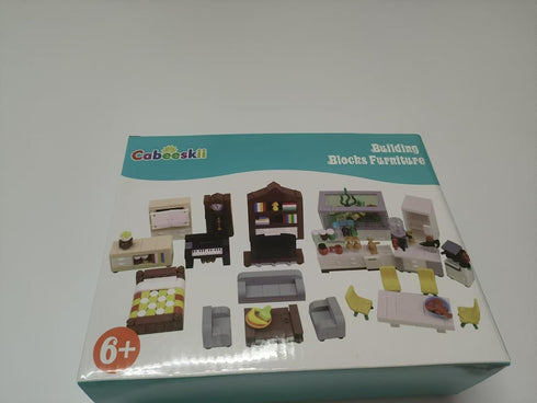 Building Block Furniture, Includes Items Such as a Bed, TV, Bookshelf, Kitchen cabinets, It Serves as Furniture