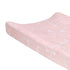 Soft Pink & White Floral Baby Changing Pad Cover by Lambs & Ivy