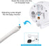 Flexible Clip Mount for Vtech VM901 and VM919HD, Gooseneck Baby Monitor Holder for Crib, White