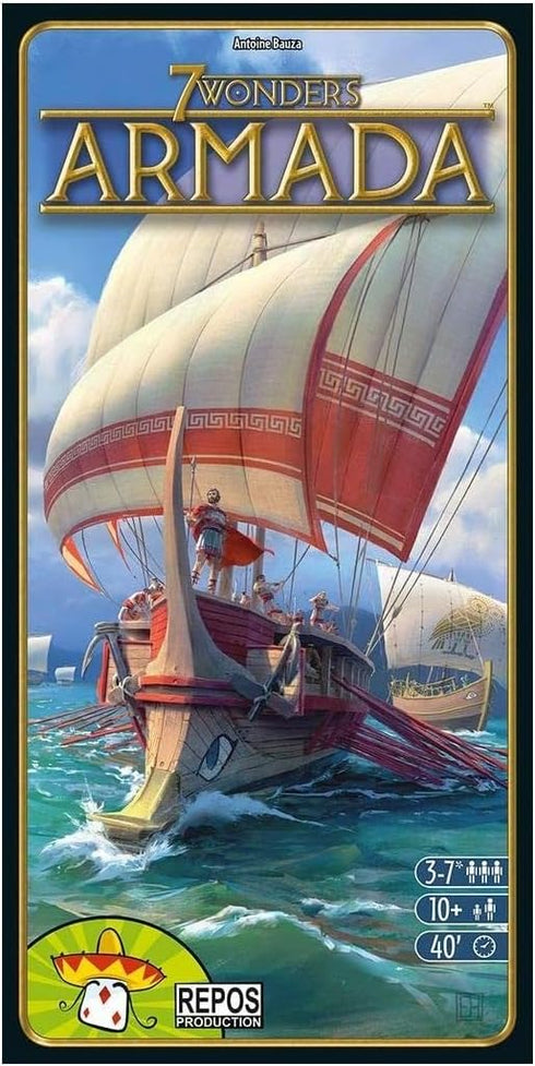 7 Wonders Armada Expansion - Naval Warfare Strategy Game for Ages 10+, 3-7 Players, 40 Minute Playtime