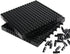 Feleph 9pcs Black Plate 16x16 with Holes and Pin - Compatible Classic Blocks for Pixel Art Painting, 65803 3673
