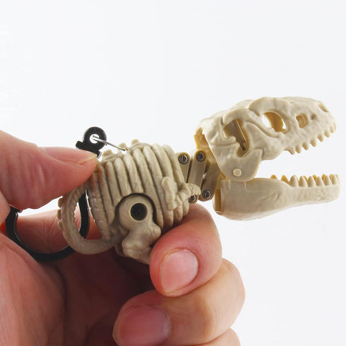 DINOBROS Surprise Eggs with Dinosaur Toys Inside, Mystery Eggs Toy with Dino Chomper Keychains for Birthday Favors
