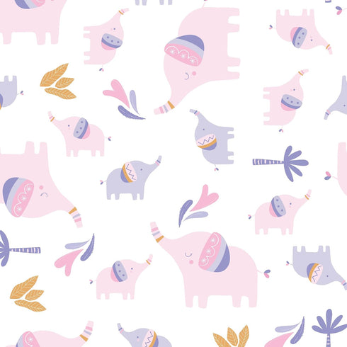 Bedtime Originals Jungle Animals Fitted Crib Sheet - White