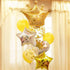 14PCS Gold Foil Crown Balloons for Birthday, Wedding, Party, Baby Shower Decorations - 4 Giant & 10 Mini Size